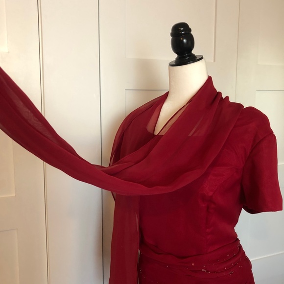 Vintage long Prom/Evening/Formal/Bridesmaid dress - Picture 6 of 7